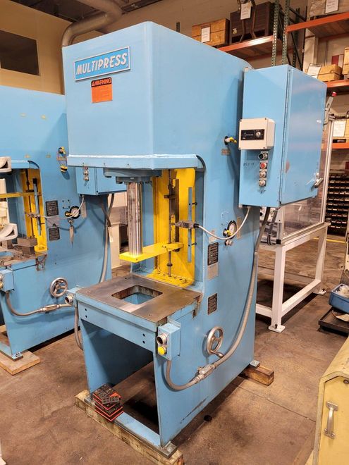 20 Ton MultiPress Model FH-20-20H Floor Type C-Frame Hydraulic Press 21” DL. 12” Stroke. Inching