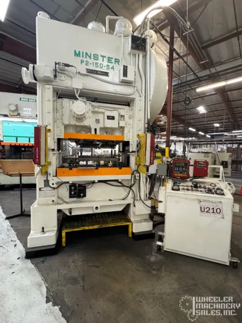 150 Ton Minster P2-150-54 Piecemaker Straight Side Punch Press #7774