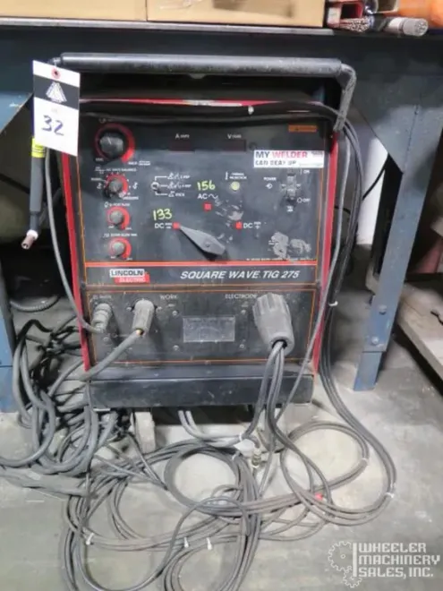 Lincoln Squarewave 275 TIG Welder w/ Tweco Cooler #7107 #2