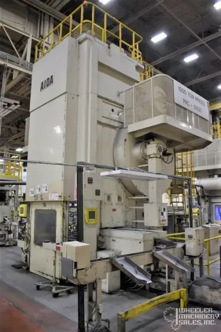1998 Aida PK-1500 Single Point Knuckle Joint Press #6824