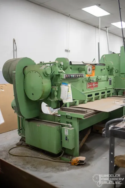 Lodge & Shipley S-0306-AB Mechanical Power Squaring Shear 3/16" x 6' #6769 #2