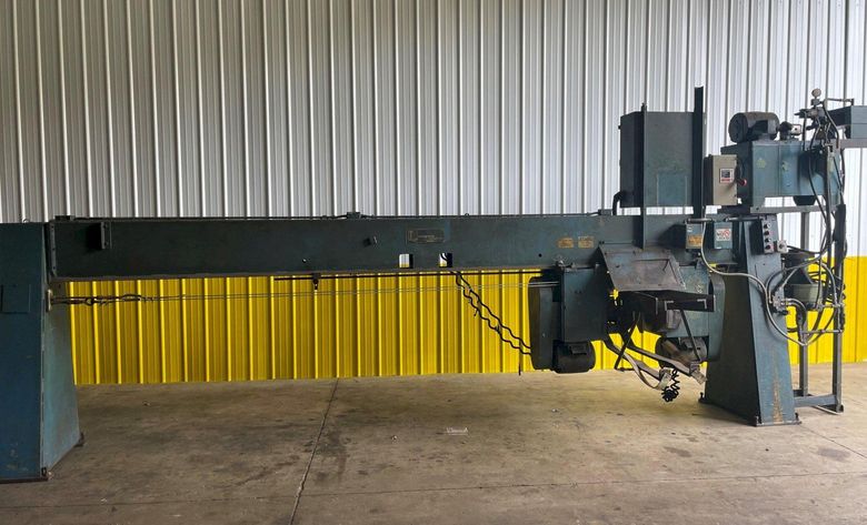 3" X 12' LOOPCO "ROTOPLUG" ROTARY TUBE DE-DIMPLER MACHINE: STOCK #11893