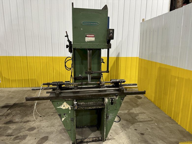 12 TON GREENERD MODEL #HCS-12-8 HYDRAULIC C-FRAME STRAIGHTENING PRESS: STOCK #20683
