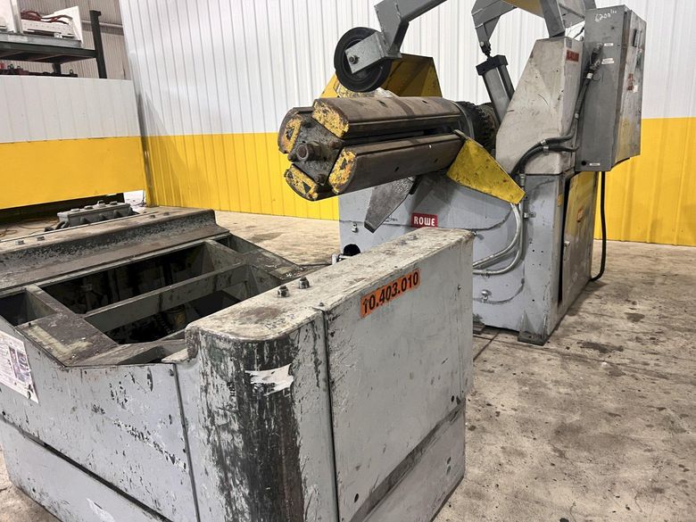 12,000 LBS X 40” ROWE MODEL #12040-DSJ COIL REEL & CAR: STOCK #21625