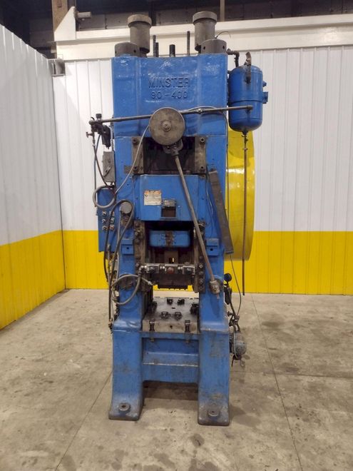 400 TON MINSTER MODEL #90-400 KNUCKLE JOINT PRESS 4.5" STROKE: STOCK #23670