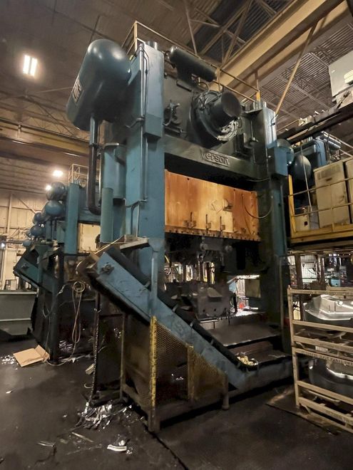 1000 ton Verson S4-1000-120-72t Used Straight Side Mechanical Metal Stamping Press For Sale, (3)