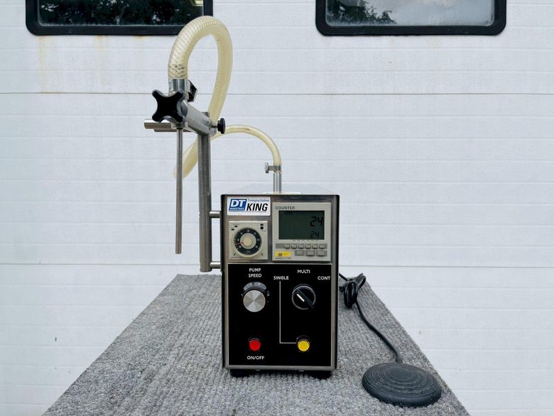 C.E. King Packaging Systems KT341 Tabletop Liquid Filler Single Station Gear Pump Filler