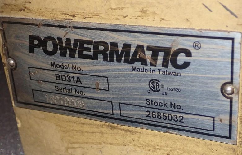 6" X  12" DISC POWERMATIC #BD31A COMBO BELT & DISC SANDER: STOCK #77702