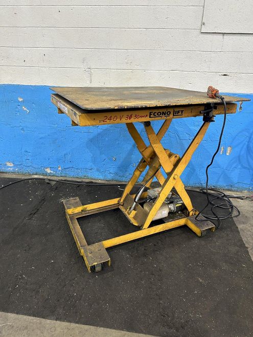 2000 LB ECONO-LIFT HYDRAULIC SCISSOR LIFT TABLE: STOCK #77596