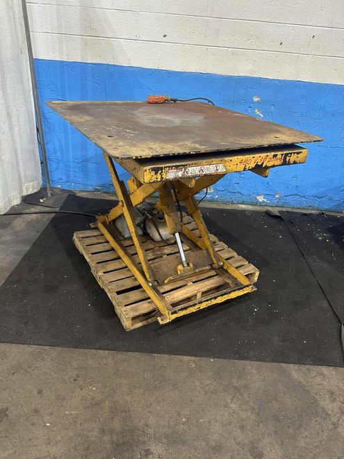 2000 LB  ECONO-LIFT HYDRAULIC SCISSOR  LIFT TABLES: STOCK #77594