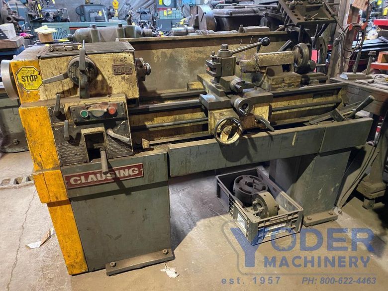13" X 36" CLAUSING  MODEL 1300 ENGINE LATHE  STOCK #77584