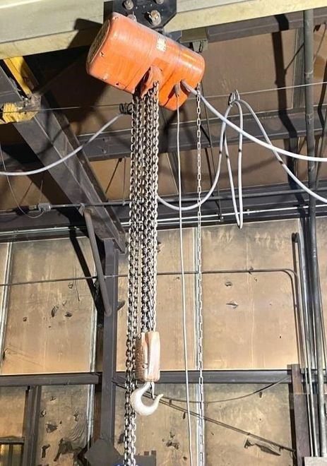 3 TON C & M  ELECTRIC CHAIN HOIST: STOCK #77408