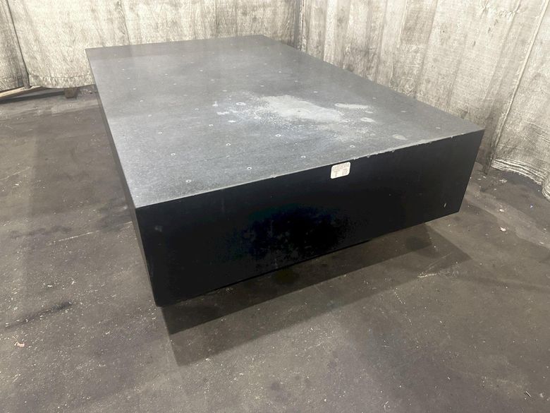 53" X 86" X 15" BLACK GRANITE HEAVY DUTY PLATE : STOCK# 77246