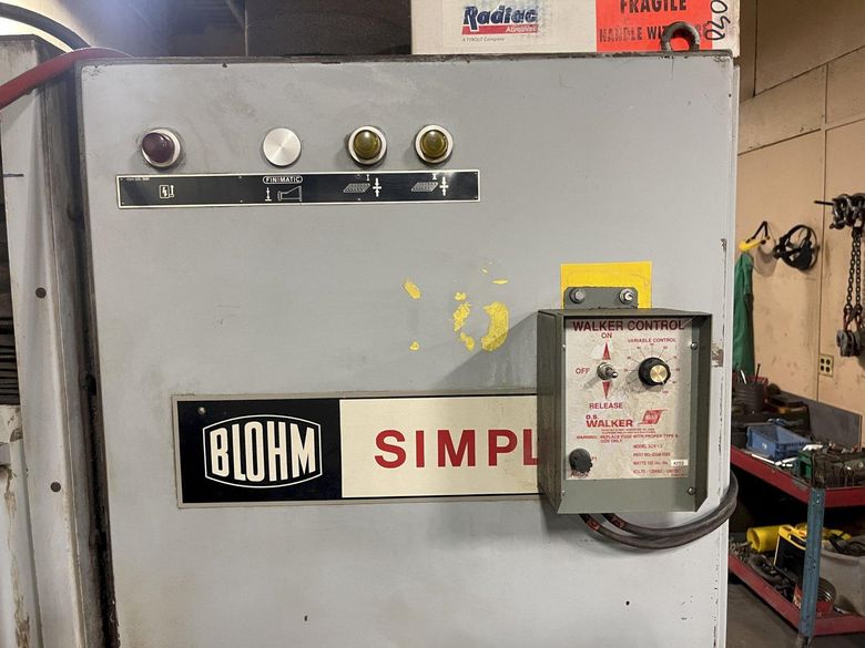 16-1/2" X 36-1/2" BLOHM HORIZONTAL SURFACE GRINDER: STOCK 77105
