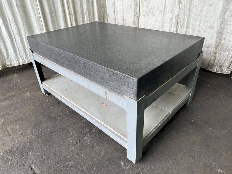 4' X 6' ROCK OF AGES BLACK GRANITE PLATE STOCK #77078