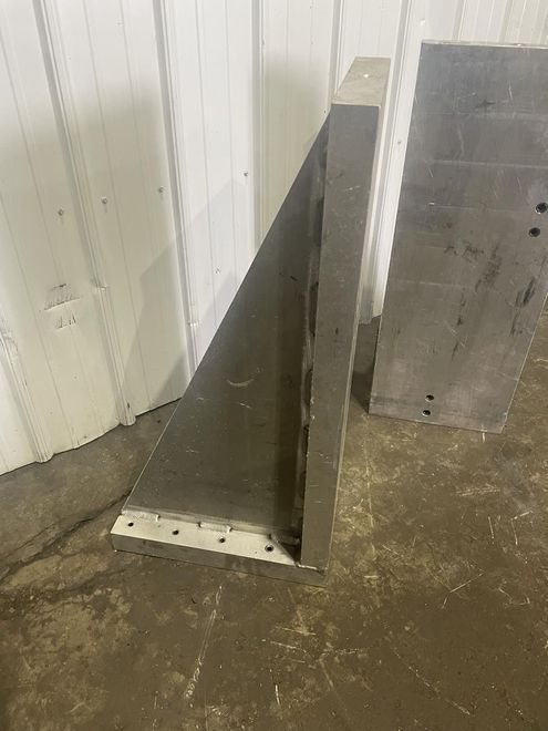 (1) SET 36" X 14"  X 18" ALUMINUM ANGLE PLATES: STOCK #76911