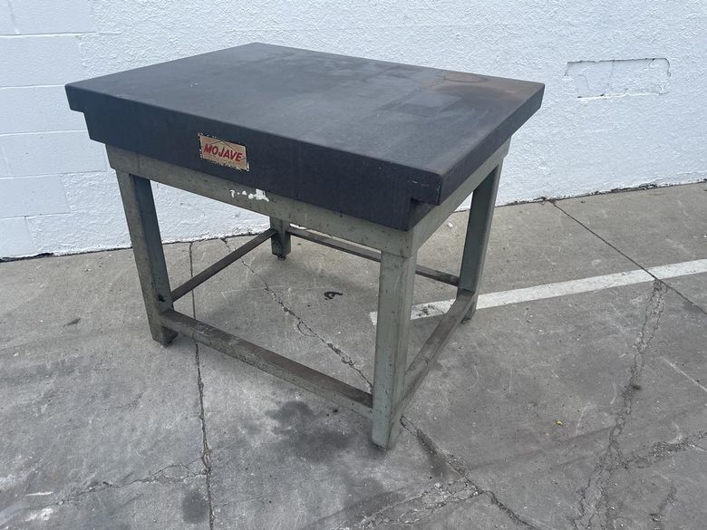 36" X 48" MOJAVE GRANITE SURFACE PLATE ON STAND: STOCK #7682