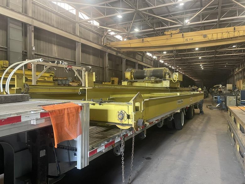 20 TON X 40' ROBBINS & MEYERS OVER HEAD BRIDGE CRANE: STOCK #76089
