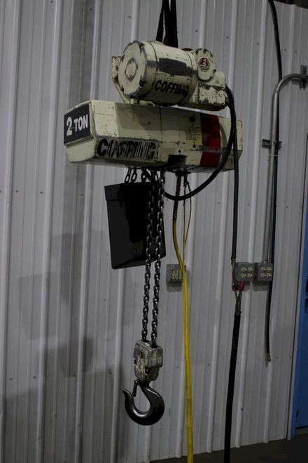 2 TON C&M ELECTRIC CHAIN HOISTWITH POWER TROLLEY : STOCK #75807