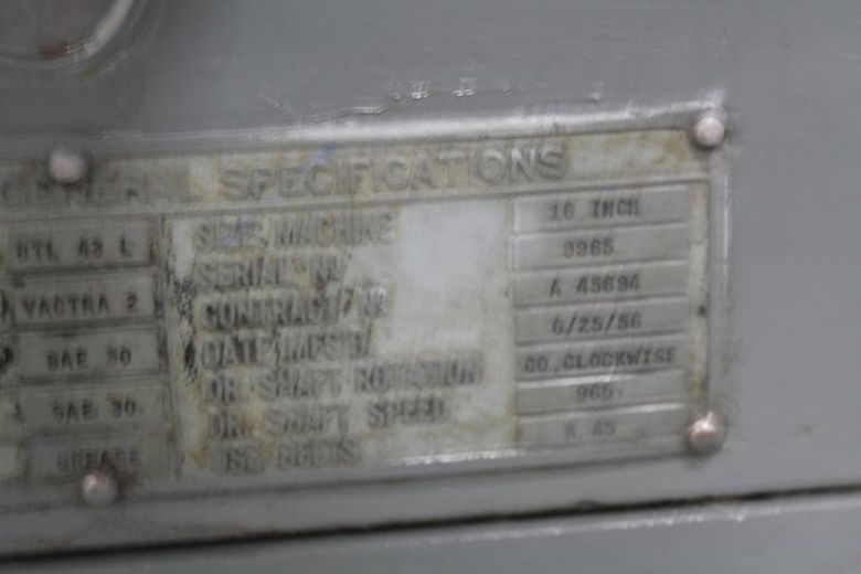 22" X 60" SIDNEY HEAVY DUTY ENGINE LATHE: STOCK #59856