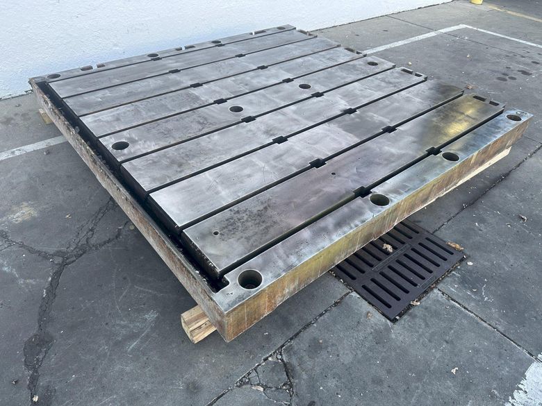 8' X 20' X 7" BAY CITY T SLOTTED FLOOR PLATES: STOCK #75017