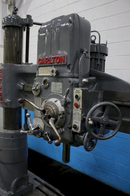 4' X 9" CARLTON RADIAL DRILL: STOCK #74187