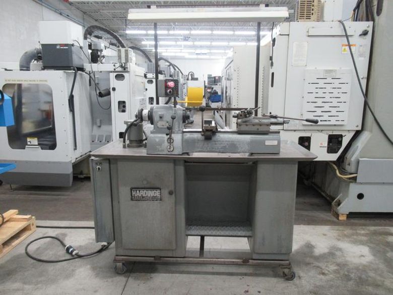 Hardinge DV-59 Second Operation Lathe, Variable Speed, 5C Collet Closer, Endworking Turret, Production Cross-Slide