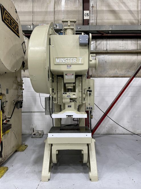 75 ton Minster #7SS Flywheel Mechanical Metal Stamping O.B.I. Press, Mechanically Rebuilt