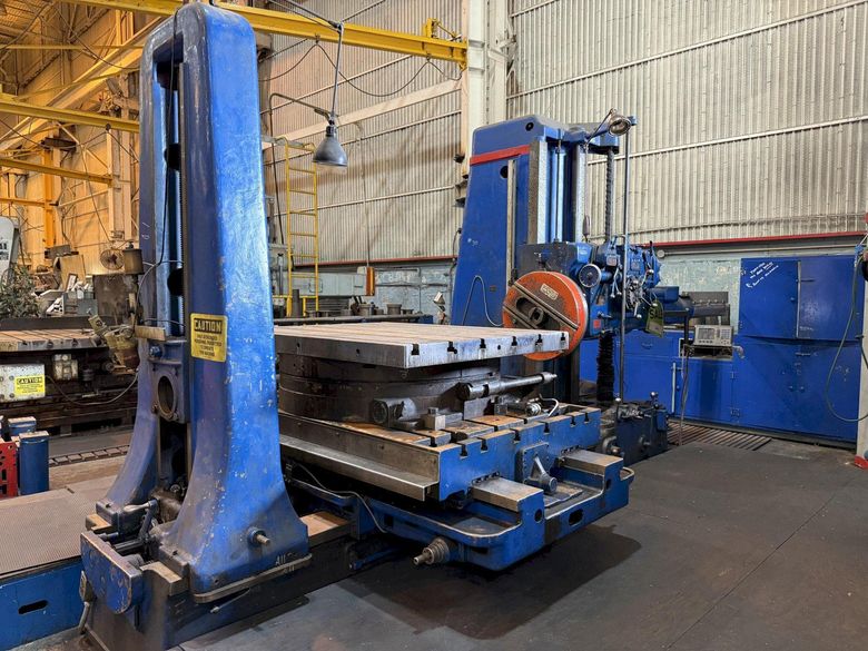 5" Giddings & Lewis Horizontal Boring Mill, 350-T With Facing Head, Tailstock and Rotary Table