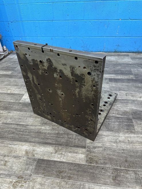 19-1/2" X 19-1/2" X 21" HIGH DRILLED AND TAPPED ANGLE PLATE: STOCK #78190