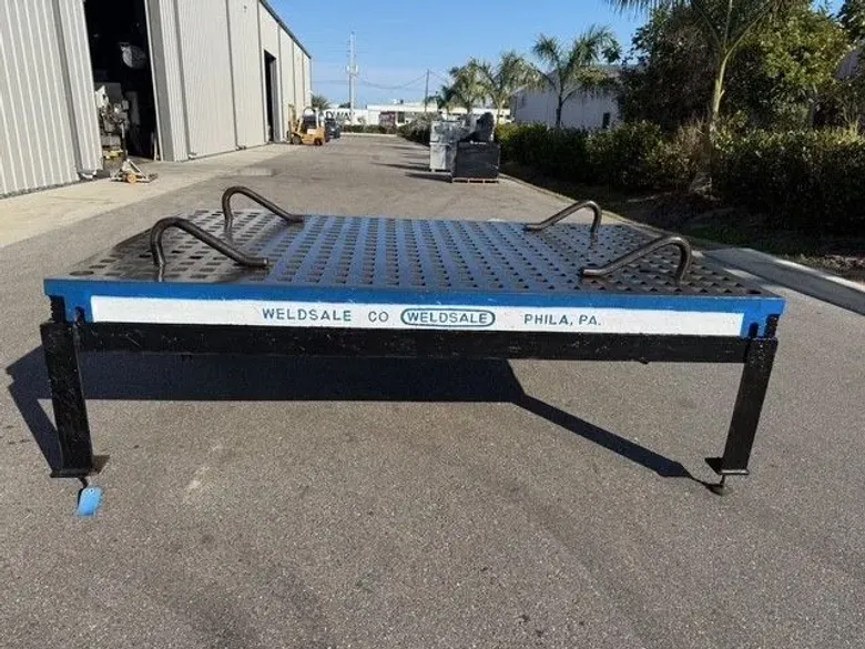 WELDSALE 5’ x 8’ Welding Table Platen Acorn Type USA #8146