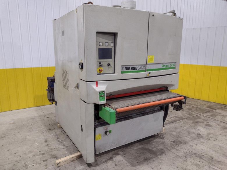 53" x 3 HEAD BIESSE REGAL MODEL #530-1350 WIDE BELT SANDER FINISHER: STOCK #22074