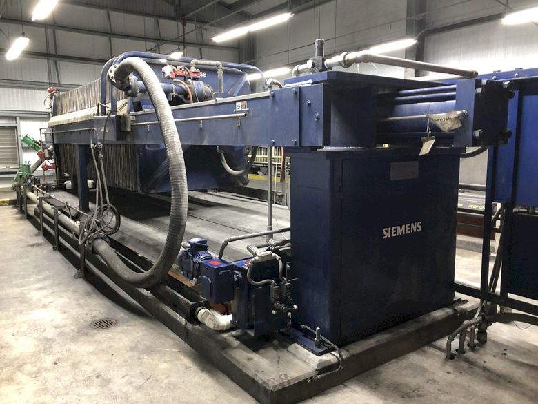2008 Evoqua / Siemens 1500mm / 65 Plate Filter Press ||
 One Still Available