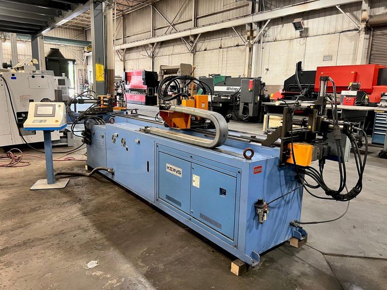 2" KEINS HORIZONTAL HYDRAULIC CNC TUBE BENDER, NEW 2001: STOCK #18818