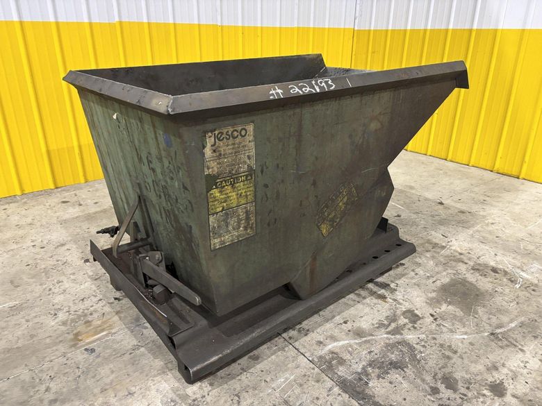 1 CU. YD. JESCO MODEL #211331 SELF DUMPING HOPPER: STOCK #22193