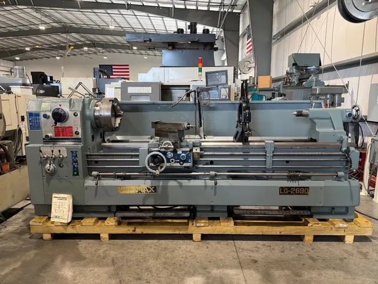 PROMAX 26”/35” x 90”cc Gap Lathe DRO 4” Bore #8166