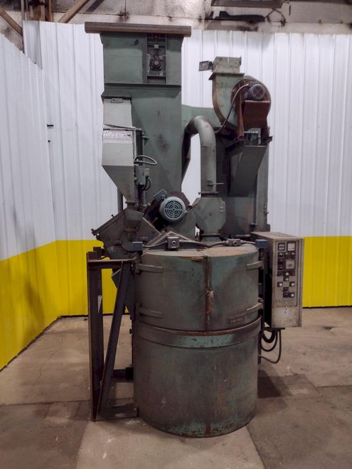40" CM SANDBLASTING CM1000 ROTARY TABLE SHOT BLAST MACHINE: STOCK #17423