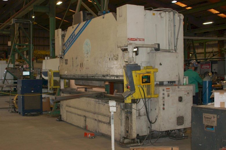 250 TON X 14' WYSONG MODEL #PHS250-168 HYDRAULIC PRESS BRAKE, NEW 1996: STOCK # 70491