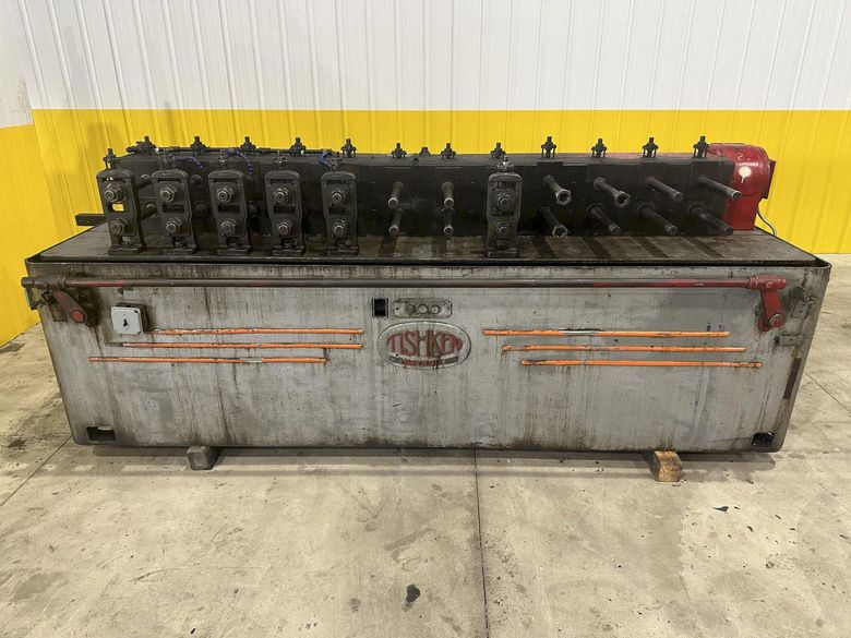 12 STAND X 1.375" TISHKEN MODEL #12-MLW1-3/8 ROLLFORMER 8" ROLL SPACE: STOCK #20529