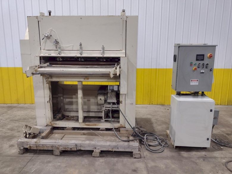 48” WIDE x 30 HP MECHANICAL IN-LINE COIL PRESS & SHEAR WITH PLC VARIABLE SPEED DRIVE: STOCK #229