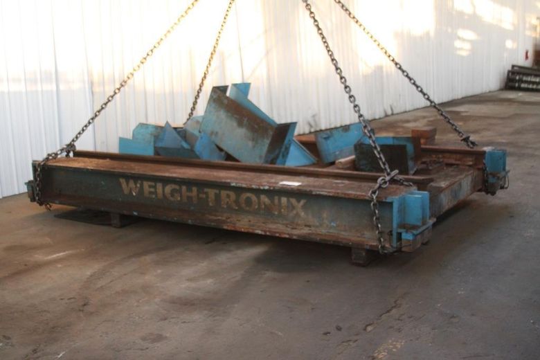 125,000 LBS. WEIGHTRONIX RICE LAKE RAILROAD PLATFORM TRAIN SCALE: STOCK