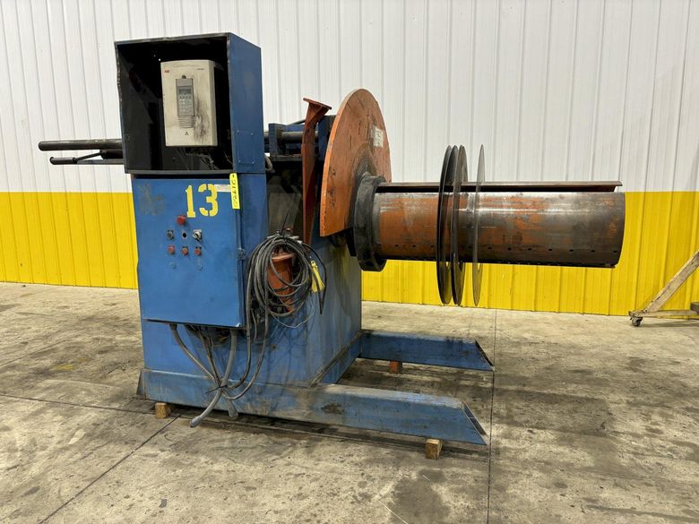 10,000 LB X 50" AMERICAN MODEL #1000 POWERED RECOILER WITH PUSH OFF: STOCK #21981