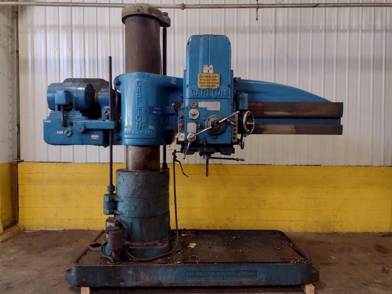 6' X 17" CARLTON MODEL #4A RADIAL ARM DRILL: STOCK #17043