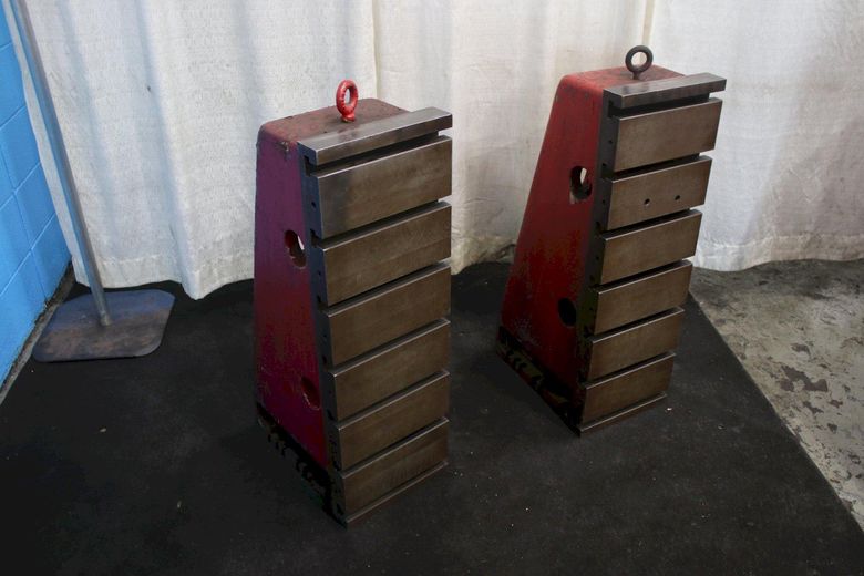 1 SET OF 12" X 36" G & L T SLOTTED ANGLE PLATES: STOCK #75520