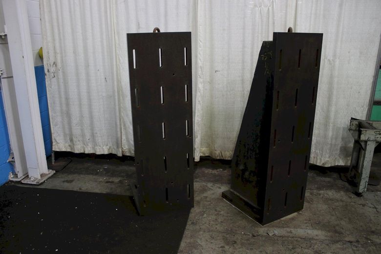 1 SET OF 20" X 63" CUSTOM SLOTTED ANGLE PLATES: STOCK #75783