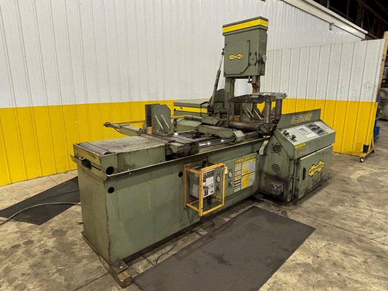 18" X 20" HYD-MECH MODEL #V-18A AUTOMATIC VERTICAL TILT BANDSAW: YOBRO #24001