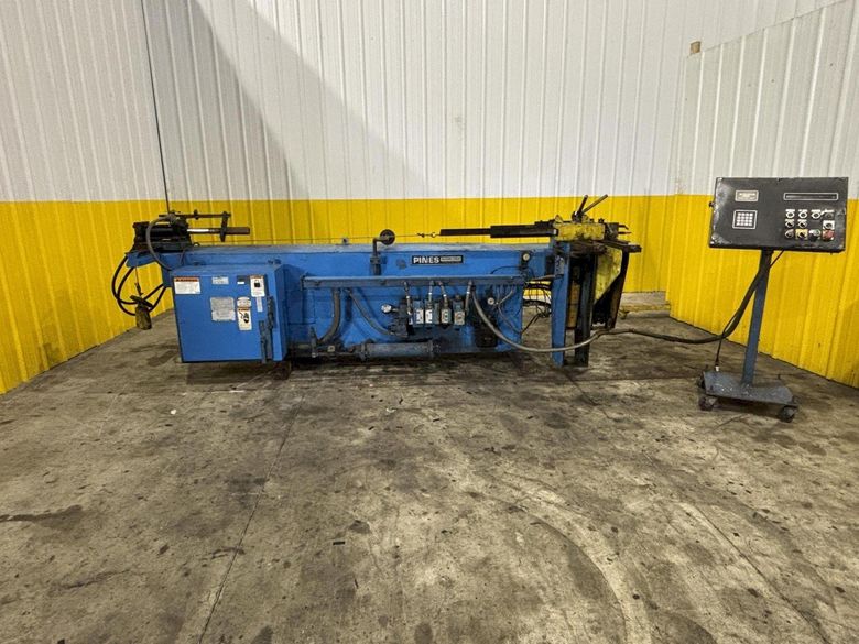 1.25" PINES MODEL #1-1/4 HIGH SPEED  ROTARY HYDRAULIC BAR, TUBE & PIPE BENDER, DIAL A BEND V CON
