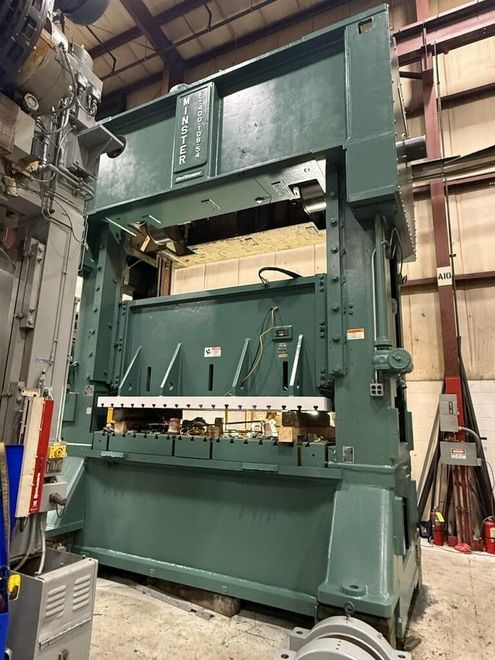 400-ton Minster E2-400-108-54 Hevi-Stamper Progressive Die Metal Stamping Press, Rebuild in Proc