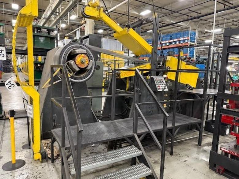 15,000 lbs. x 24" Coe Press Equipment Coil Reel and Straightener For Sale, Model CPR-PO-15024 &