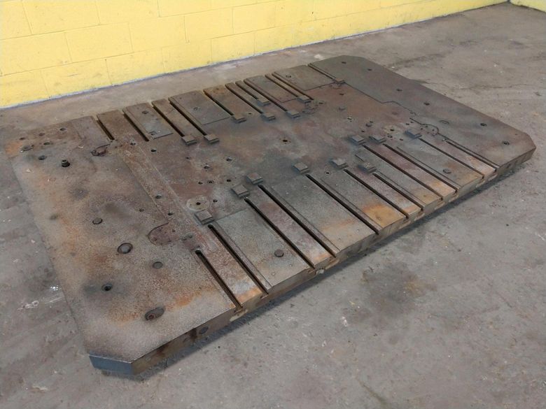 96" X 60" T-SLOTTED BOLSTER PLATE / LAYOUT SURFACE PLATE: STOCK #12680